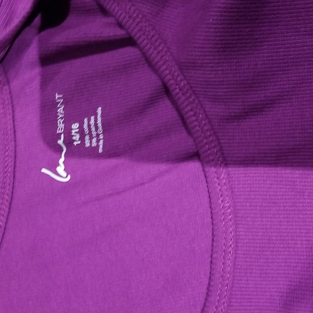 Lane Bryant purple tank top NWTS sz14/16 - Picture 2 of 5